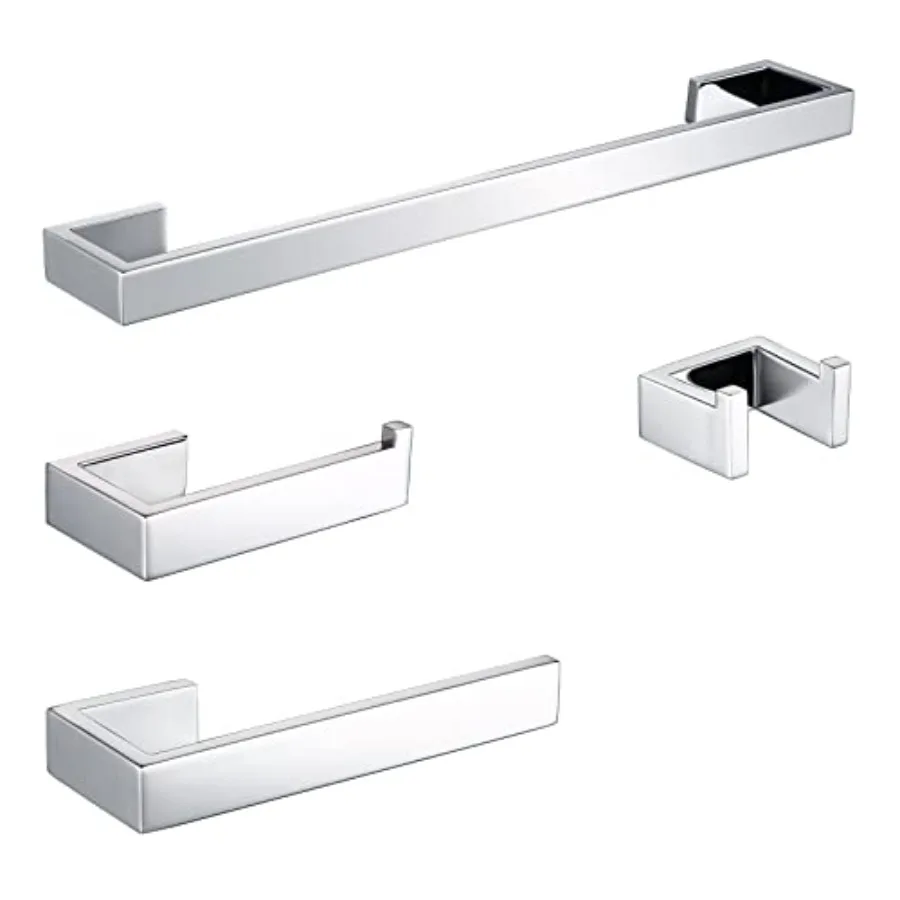 

Bathroom Hardware Set Bath Towel Holder Set SUS304 Stainless Steel Towel Rack for Wall Mounted Chrome Bathroom Accessories Set