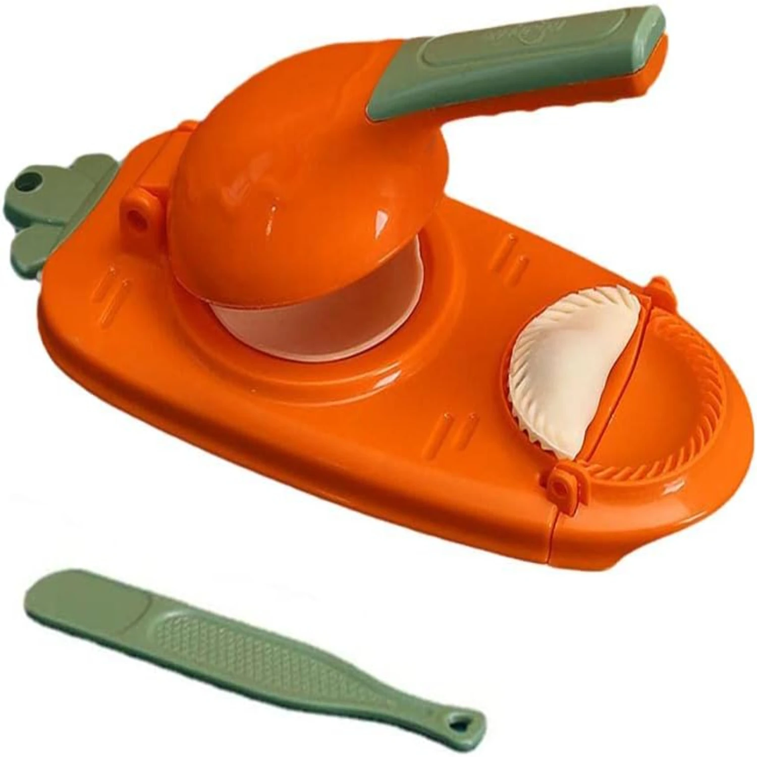 

Transform your kitchen with the quick and easy 2-in-1 Dumpling Maker Machine - the ultimate gadget for effortlessly creating hom
