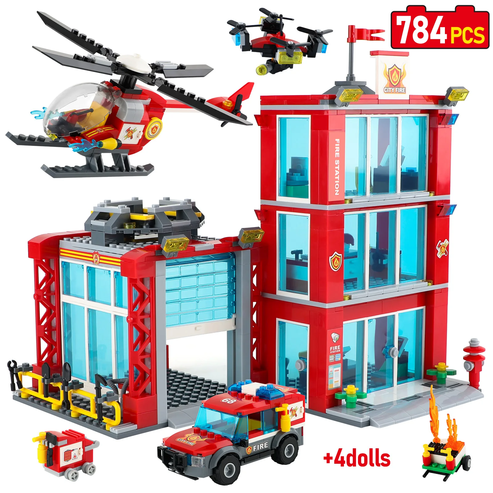 camions-de-lutte-contre-l'incendie-voiture-helicoptere-blocs-de-construction-uav-ville-bureau-grand-public-figurines-de-pompier-briques-jouets-pour-enfants-cadeaux