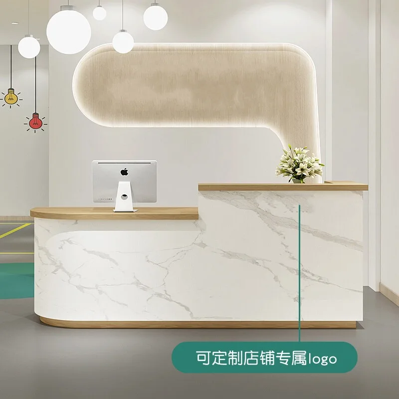 Curved checkout page Bar Clothing shop Milk tea shop Small bar Reception desk Corner table Shoe shop Beauty salon Front desk