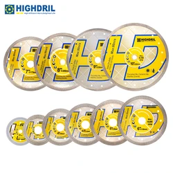 HIGHDRIL Diamond X Mesh Saw Blade Cutting Disc Turbo Dia75-250mm For Ceramic Tile Granite Marble Porcelain Angle Grinder Wet Dry