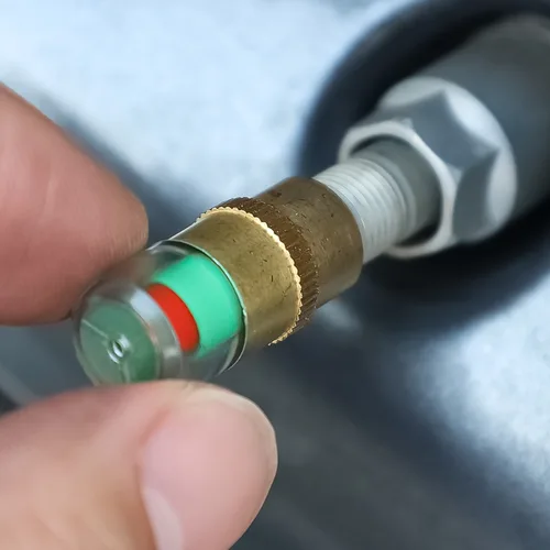 Imagen 2 del producto Sensores de Monitor de presión de neumáticos de coche, tapa de alerta de aire de neumáticos, medidor de presión de aire para coches y camiones, monitoreo de alerta, accesorios de válvula de neumático