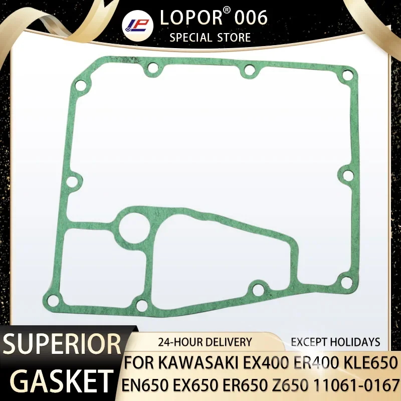 LOPOR Motorcycle Engine Crankcase Oil Pan Cover Gasket Seal For KAWASAKI EX400 ER400 ER4N EN650 KLE650 ER650 EX650 Z650 ER6N