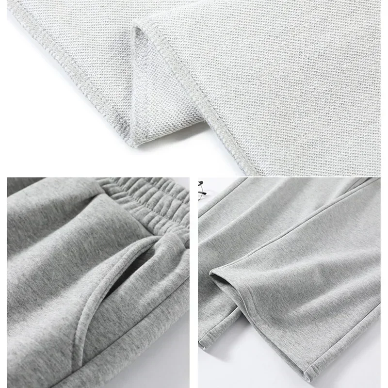 2024 Autumn Women Korean Version Streetwear High Waisted Long Pants Lady Versatile Basic Leisure Wide Leg Straight Leg Trousers