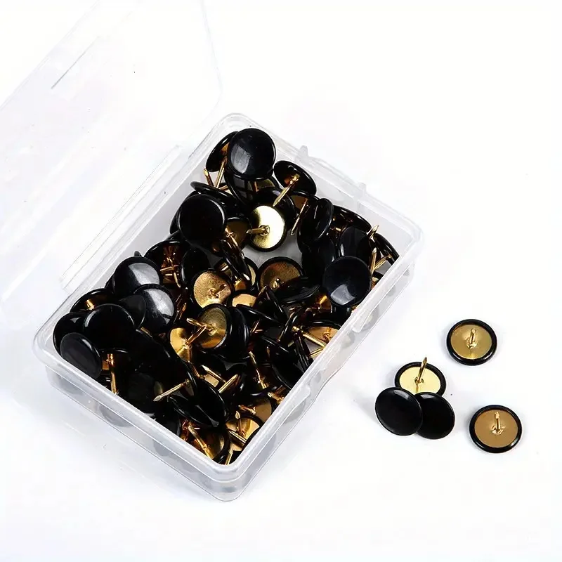 Multicolor Round Head Plastic Push Pins Thumbtacks