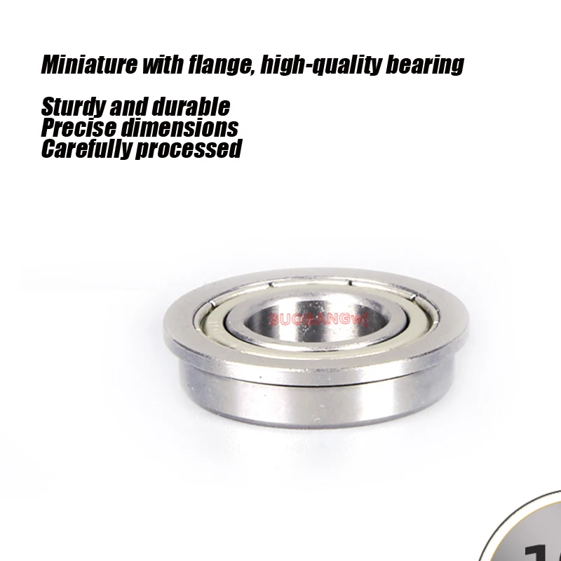 Miniature Flanged Rib Cup Type Bearing Stainless Steel High Precision Corrosion Resistant ID1.5-10mm OD11-15mm Small Bearings