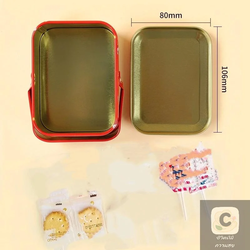 جديد 2026 هوا هوا لطيف عيد الميلاد القصدير هدية صندوق الحديد مع مقبض صندوق حلوى معدني رائعة سانتا كلوز صفيح صندوق الحلوى هوا هوا #6