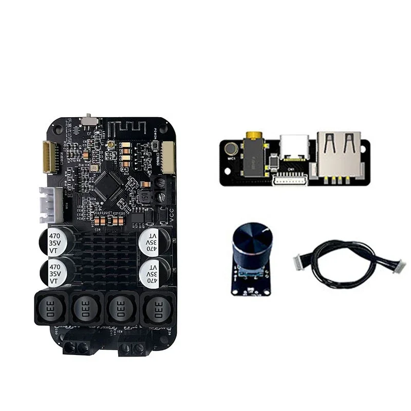 DSP Digital Bluetooth 5.0 Power Amplifier Board 30W*2 /50W*2 Electronic Frequency Module TWS Pairing Bass 2.0