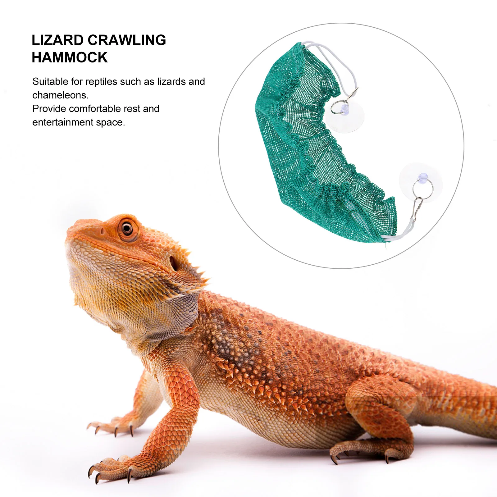 

2 Pcs Climbing Pet Hammock Hanging Bed The Lizard Lounger Reptile Canvas Fleece for Bearded Dragons Hammocks