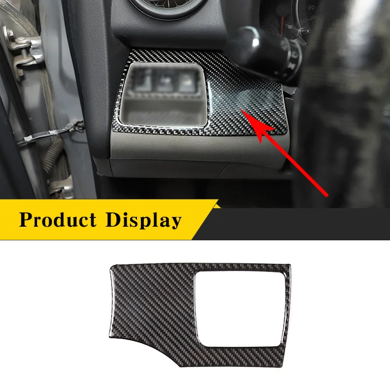 

For Toyota RAV4 2006-2012 Real Carbon Fiber (Soft) Auto Headlight Height Adjustment Switch Car Interior Modification Accessories