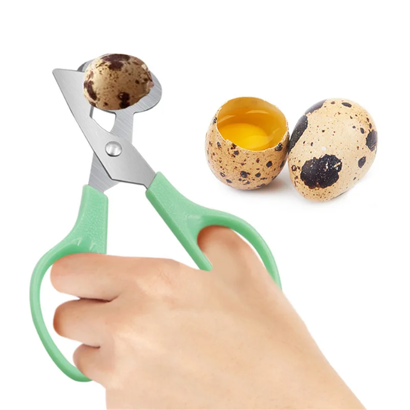 Stainless steel quail egg clipper, opener, shell , eggshell shearing opening divider, and cutter