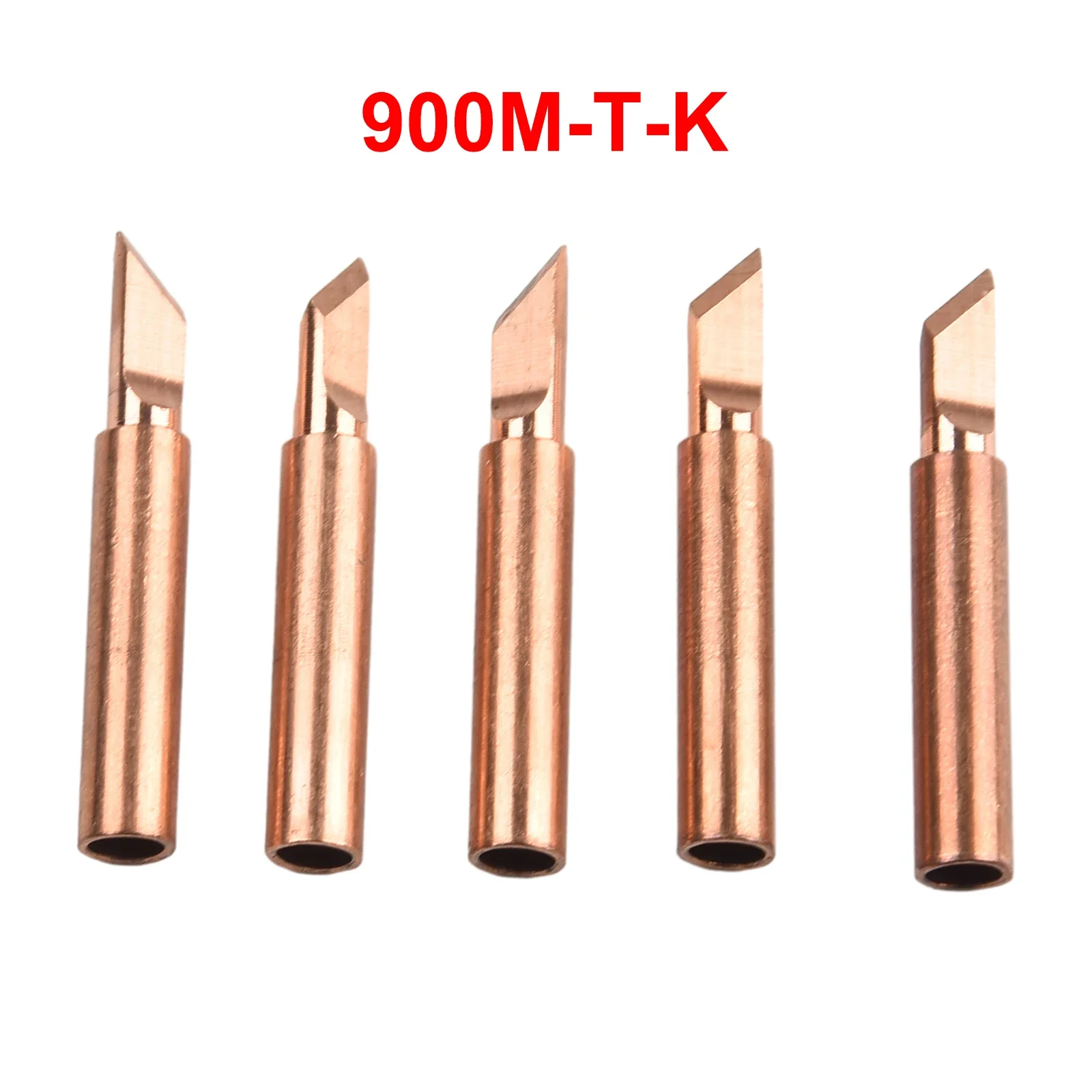 5pcs 900M-T Copper Soldering Iron Tips Lead-Welding Solder Tip  Soldering Tools Welding Equipment Soldering Supplies