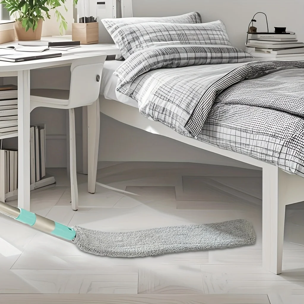 Limpieza Hogar Bedside Dust Brush Stair Corner Household Artifacts Bed Bottom Gap Clean Fur Hair Dusty Magic Microfiber Duster