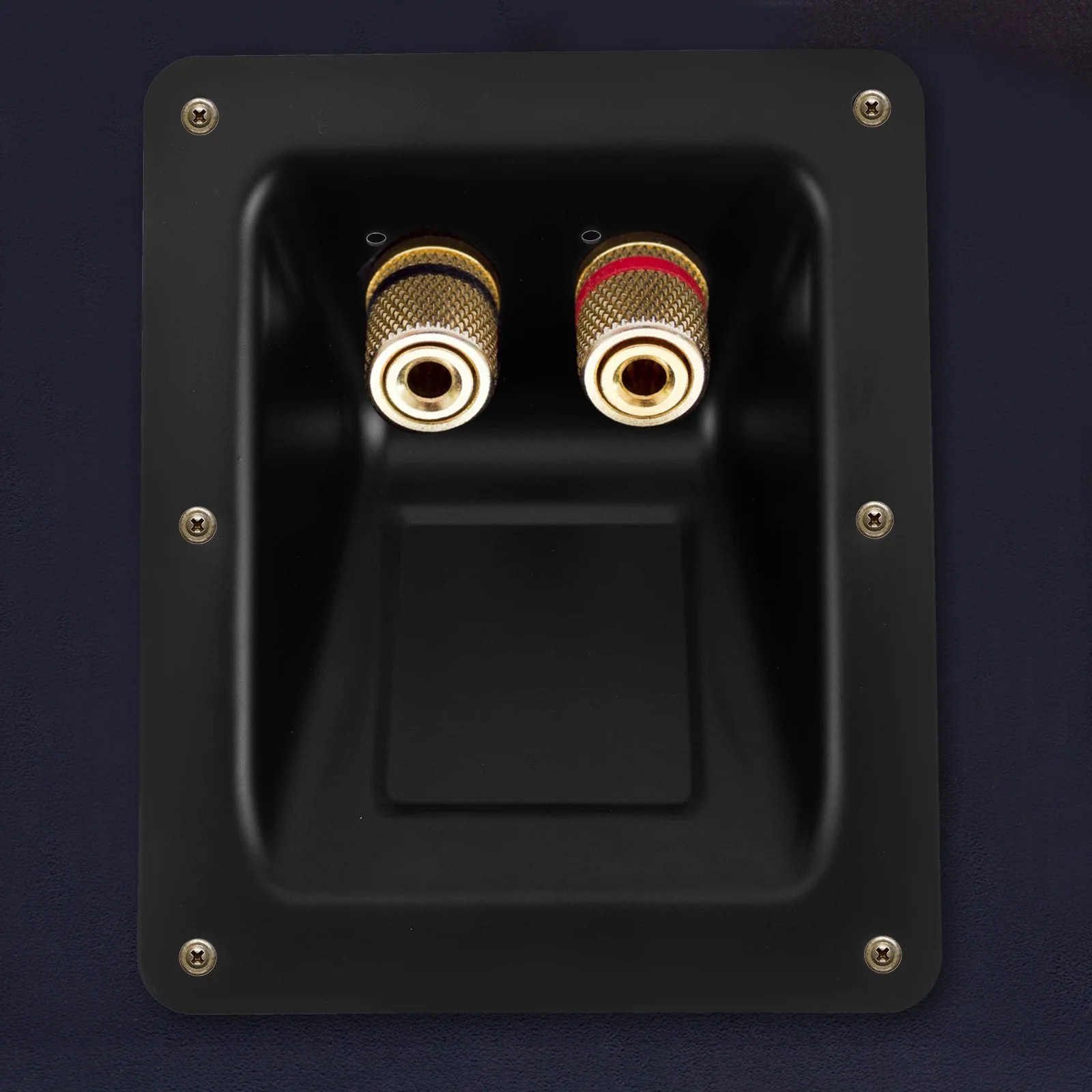 

Speaker Terminal Junction Box Metal Iron Material Sturdy Durable Easy Install Professional Stage Loudspeakers Accessory