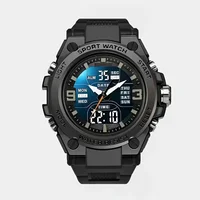 Montre de sport numérique pour homme avec fonction d'alarme, chronomètre, affichage de la date, boîtier en alliage - Parfaite pour les activités de plein air 6