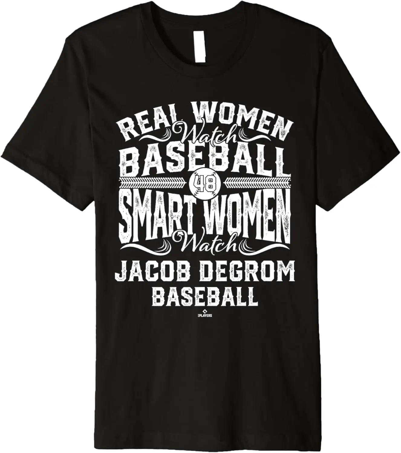 Умные женские часы Jacob deGrom Texas Baseball Футболка премиум-класса MLBPA