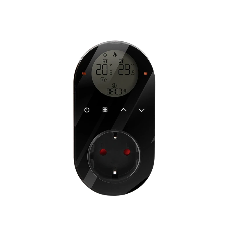 Termostato WiFi compatible con Sensor Dual, termostato montado en la pared para hogares de la UE, práctico Control de refrigeración y calefacción