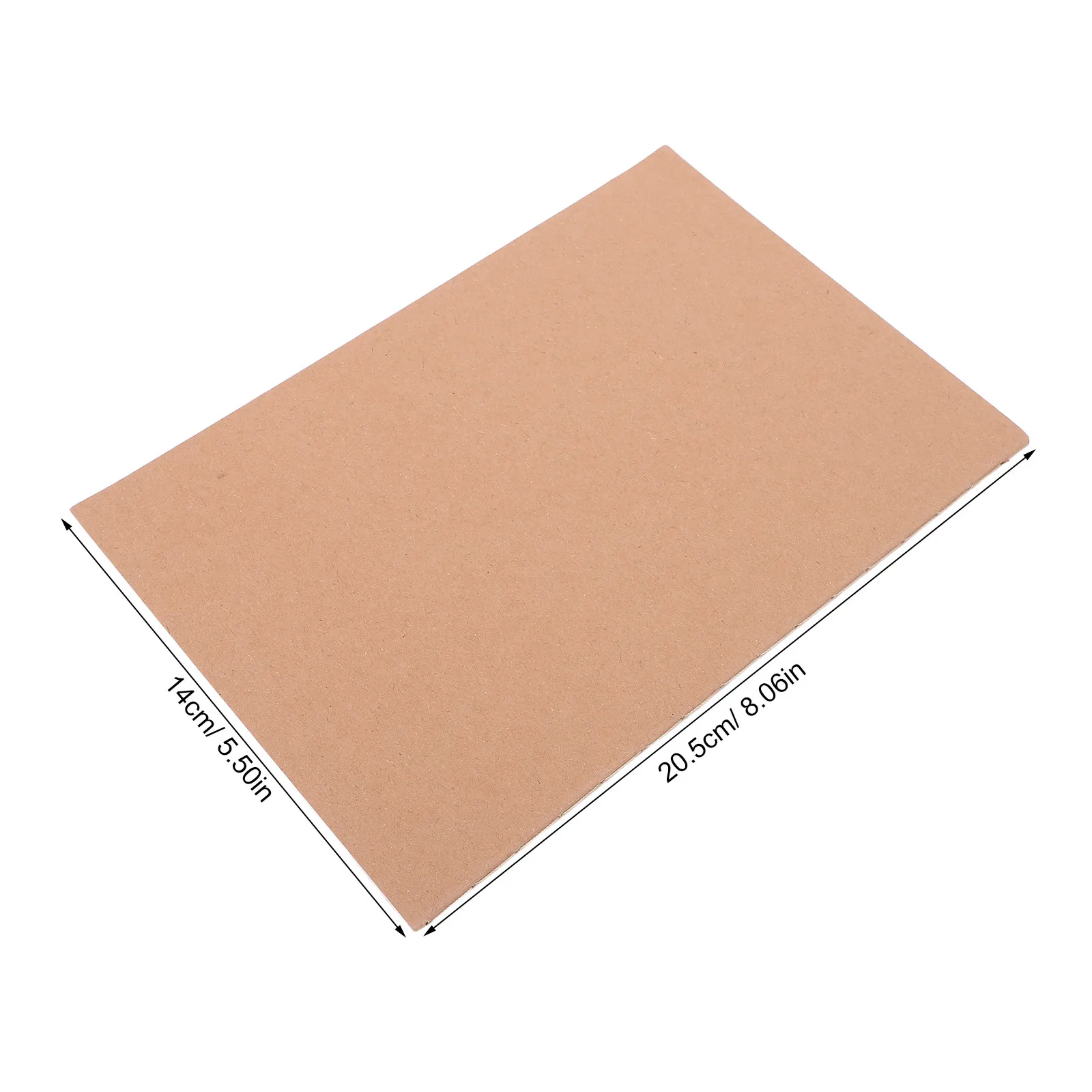 10Pcs Mini Kraft Notebooks Blank Unlined Sturdy Cover Sketch Writing Journal School Project Notebook for Students