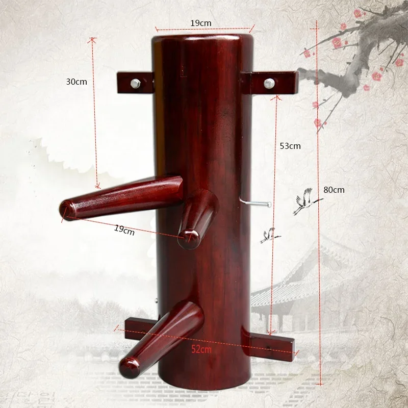 Space Saved Half Wing Chun Wooden Dummy Kungfu Wooden Dummy