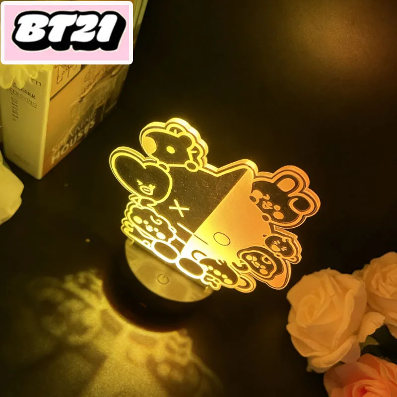 

Новинка 2026: USB-ночник BT21 в виде мультяшного персонажа, мини-фигурка, коллекционный предмет, настольное украшение, светодиодная фигурка для декора стола, подарок на день рождения