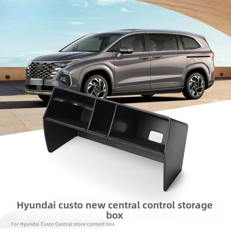 caixa-de-armazenamento-para-apoio-de-braco-do-console-central-para-hyundai-custo-2021-bandeja-organizadora-com-tapete-antiderrapante-acessorios-para-interior-de-carro