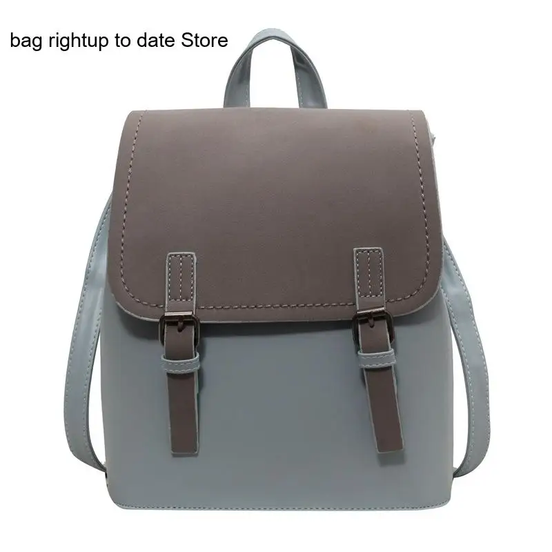 Pu Leather Daily Matching Breathable Backpack Zipper Concealed Pocket Mobile Phone Id Handbag for Women