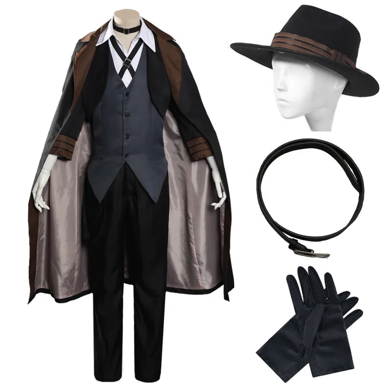 

Hot-selling "Bungo Stray Dogs" Cosplay Costumes, Including Outfits For Dazai Osamu And Nakano Shuuya.