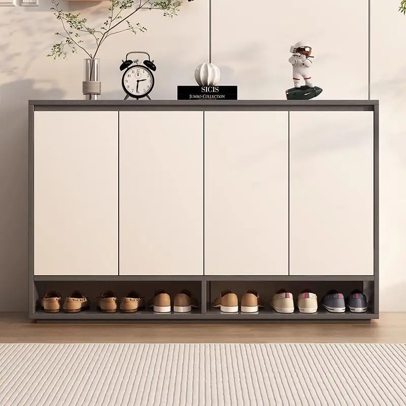 

Solid Wood Shoe Cabinet Balcony 2025 New Large-capacity Locker Corridor Simple Entrance Multi-layer Shoe Cabinet