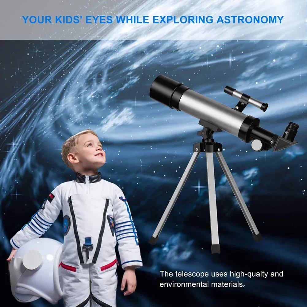 Kids Astronomical Telescope Professional Reflect Spyglass Education Science Beginners Monocular With Tripod Camping Travel Gifts