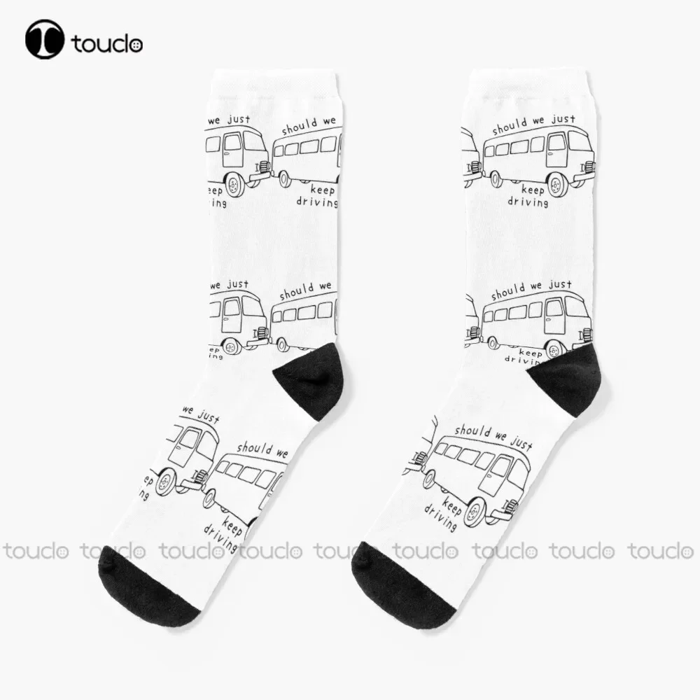 هل يجب أن نستمر فقط في القيادة جوارب Harrys House Socks He Office Socks 360 °   تصميم الطباعة الرقمية لطيف الجوارب هدية عيد الميلاد شعبية جديدة