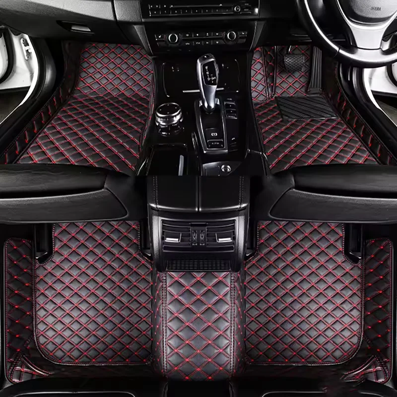 

Комплект автомобильных ковриков из натуральной кожи, водонепроницаемые, для Audi A6 C7 2012, 2013, 2015, 2017 годов, аксессуары для интерьера автомобиля