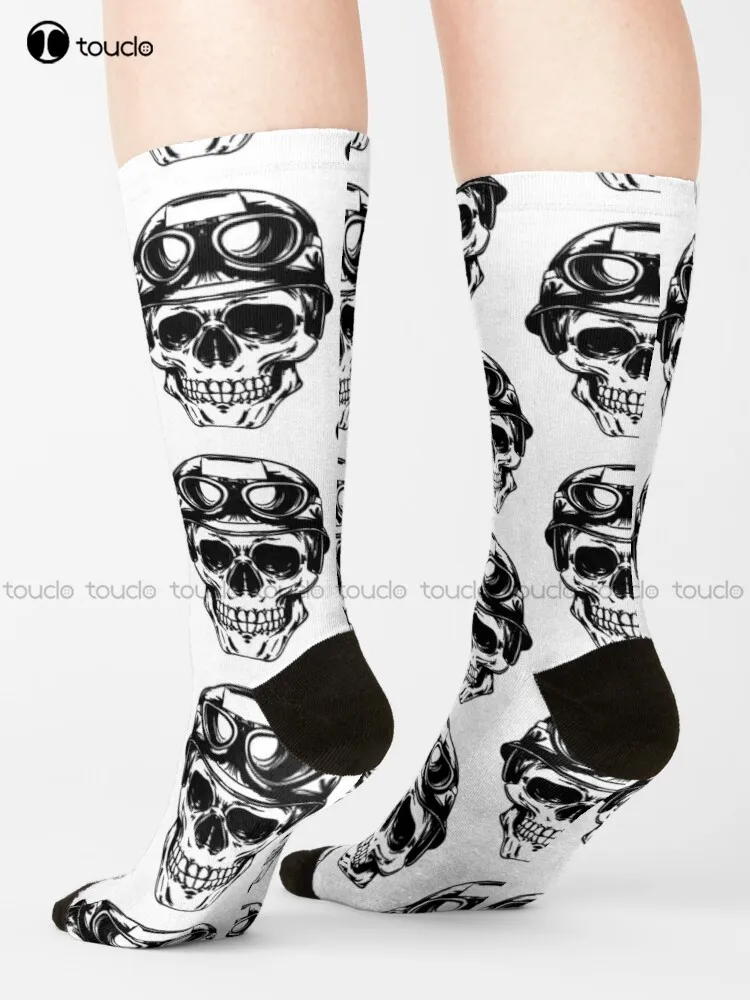 Skull Mask Socks Halloween Black Baseball Socks Fashion Creative Leisure Funny Art Abstract Oil Painting Socks Unisex Adult