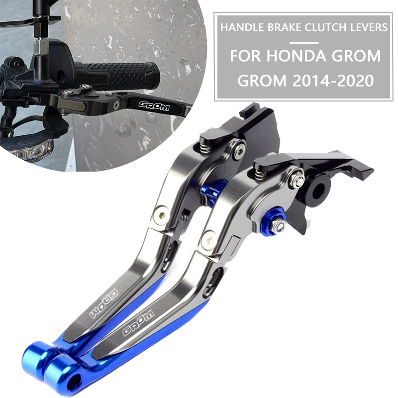 

Motorcycle Accessories Adjustable Folding Brake Levers Handlebar Clutch For GROM 2014 2015 2016 2017 2018 2019 2020