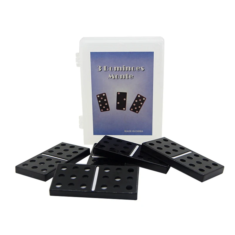 3 Dominos Monte - Close Up Magic, Magic Tricks props Illusions TV Show Professional Magic Product Amazing Effect Gimmicks