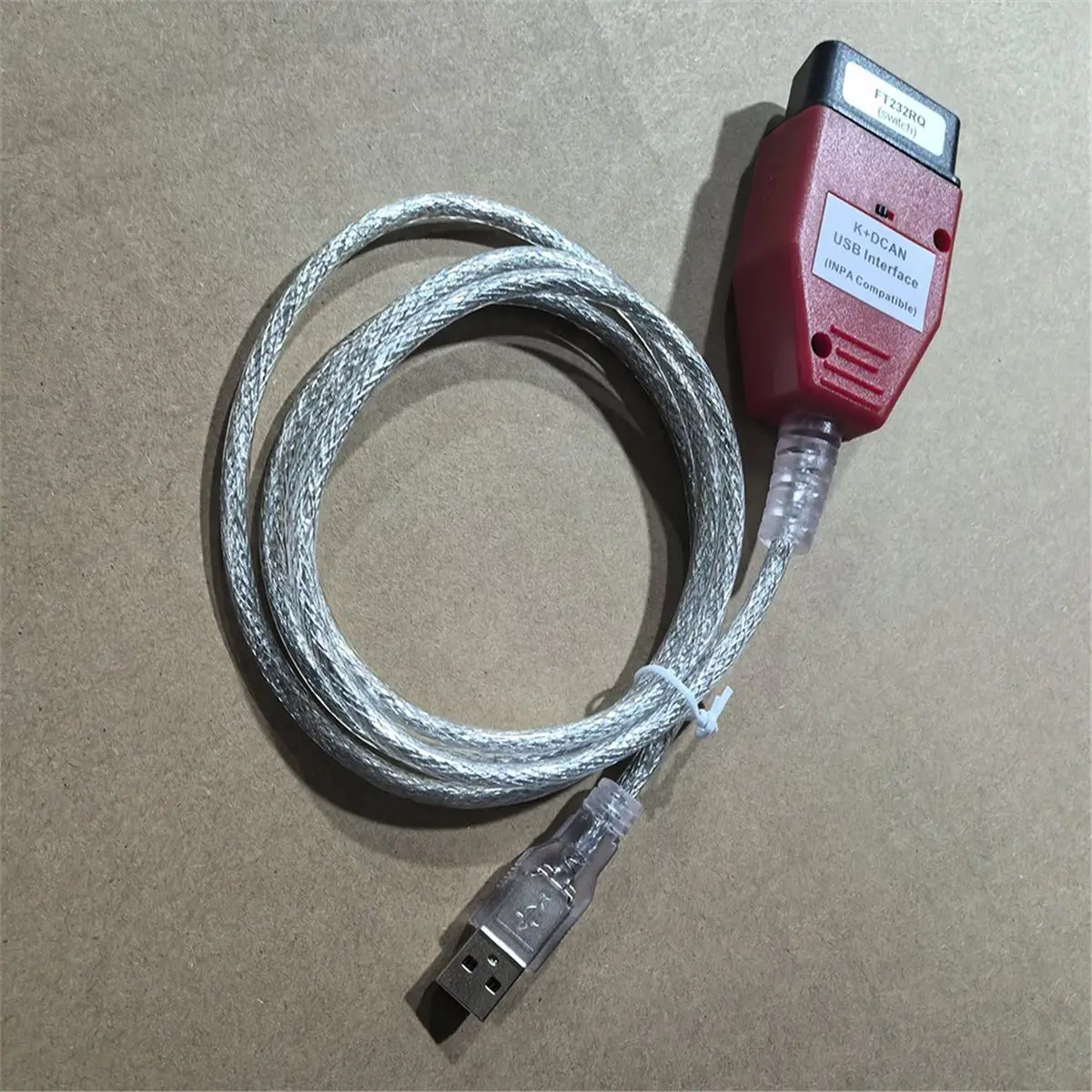 #98E Switch for BMW K-CAN D-CAN OBDII Diagnostic Cable USB for BMW Scanner,OBDII Diagnostic Cable,(Plastic)