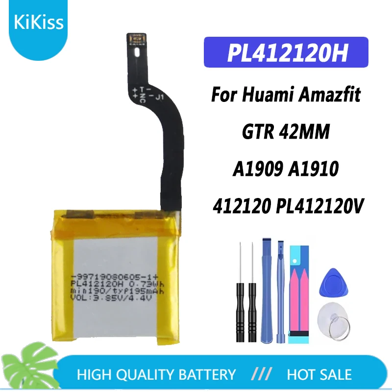 PL402120V battery For Amazfit  GTR Stratos GTS 2 3 4 mini 42MM 47mm POP Pro A2009 Pace A1602 BIP S A1805 Trex T-rex Verge Lite