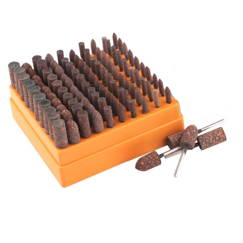 

Effortless Chainsaw Blade Sharpening with 100PCS Wood Metal Polish Grinding Head Buffing Burr Mounted Point Wheel Rotary