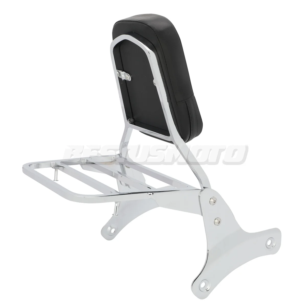 Motorcycle Passenger Backrest Sissy Bar Luggage Rack For Honda Shadow 400 750 VT400 VT750 ACE 1997 1998 1999 2000 2001 2002 2003