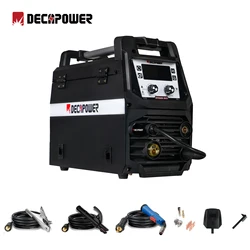 Decapower-máquina de soldadura multifuncional, semiautomática, MIG MAG MMA LIFT TIG FLUX Arc Gas, sin gas, 200