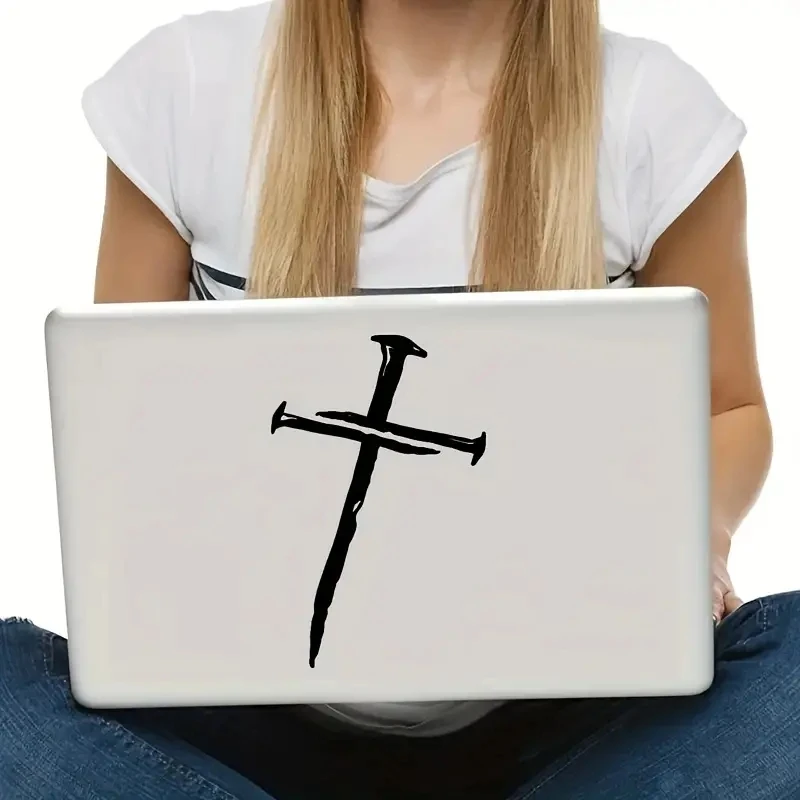 ملصق متقاطع هندسي متين وسهل الاستخدام من الفينيل للسيارات وأجهزة الكمبيوتر المحمولة والمزيد - تخصيص أنيق في أي مكان