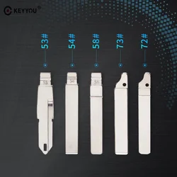 KEYYOU KD VAC102 VA2 HU83 #53 #54 #58 #72 #73 Lama Chiave A Distanza In Bianco Per lada Renault Megan Dacia Clio Spolverino Auto Embrione Chiave