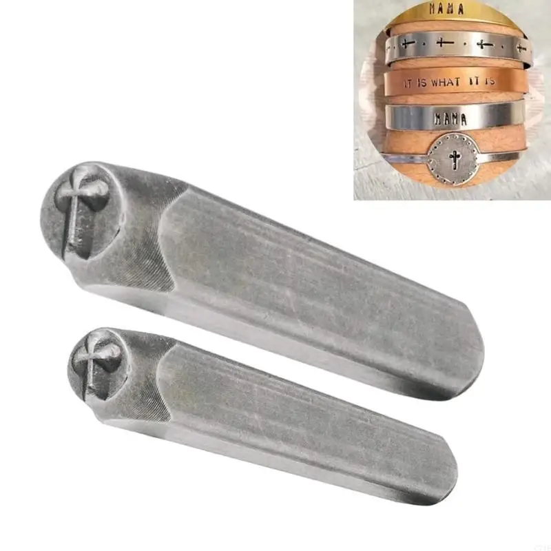  2pcs Crosses Steel Punches Accessory for Jewelry Crafting and Decoration