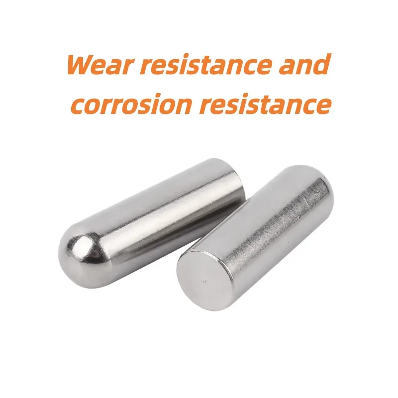 Solid Round Head Cylindrical Locating Dowel Pin Stainless Steel Fixed Shaft Rod Positioning Pin Dia 1.8-2.6mm