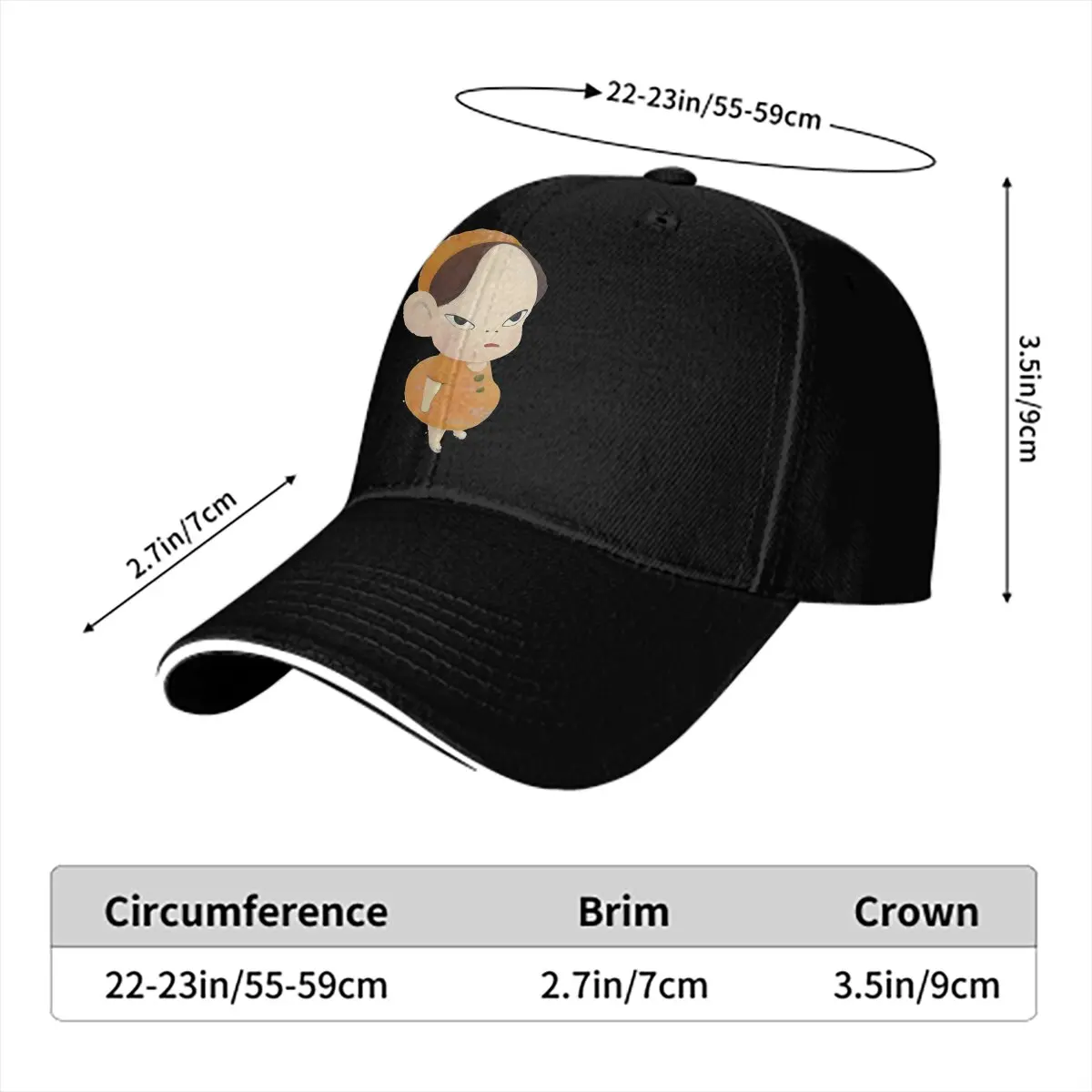 YN Girl Cap Baseball Cap Men Hats Women Visor Protection Snapback Yoshitomo Nara Caps