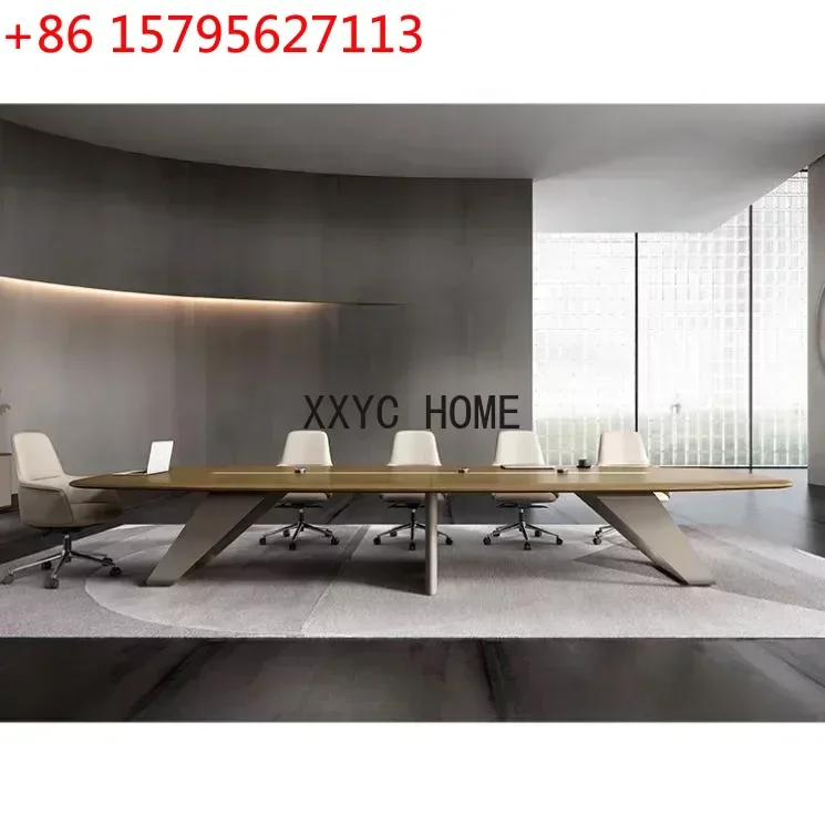 

Conventional Wooden Office Conference Table For Meeting Room Used