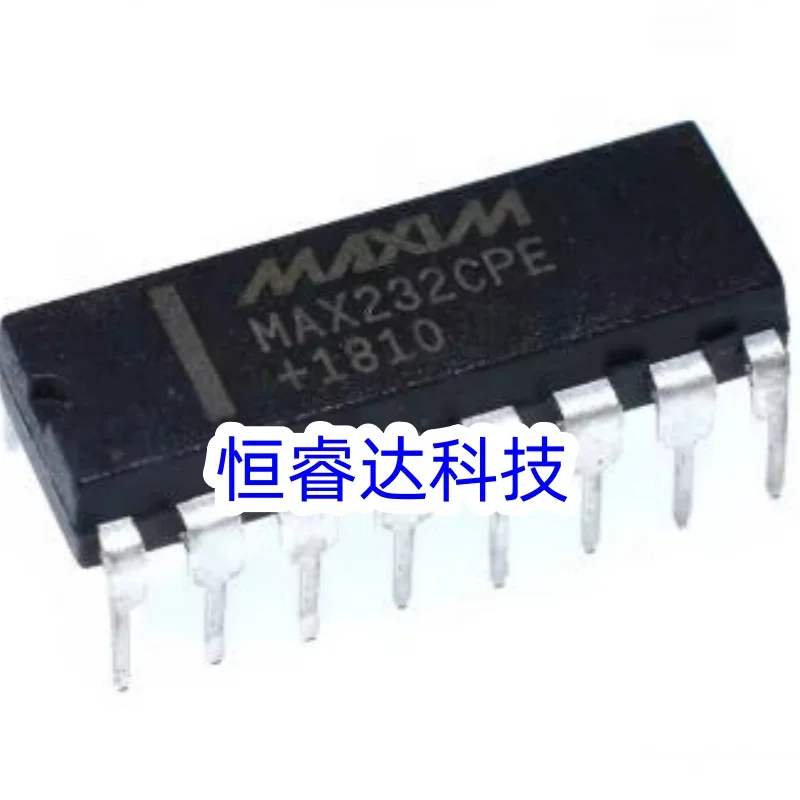 10-100Pcs New in-line MAX232CPE MAX232 DIP-16 RS232 Driver Receiver IC Chip In Stock Wholesale Free Shipping