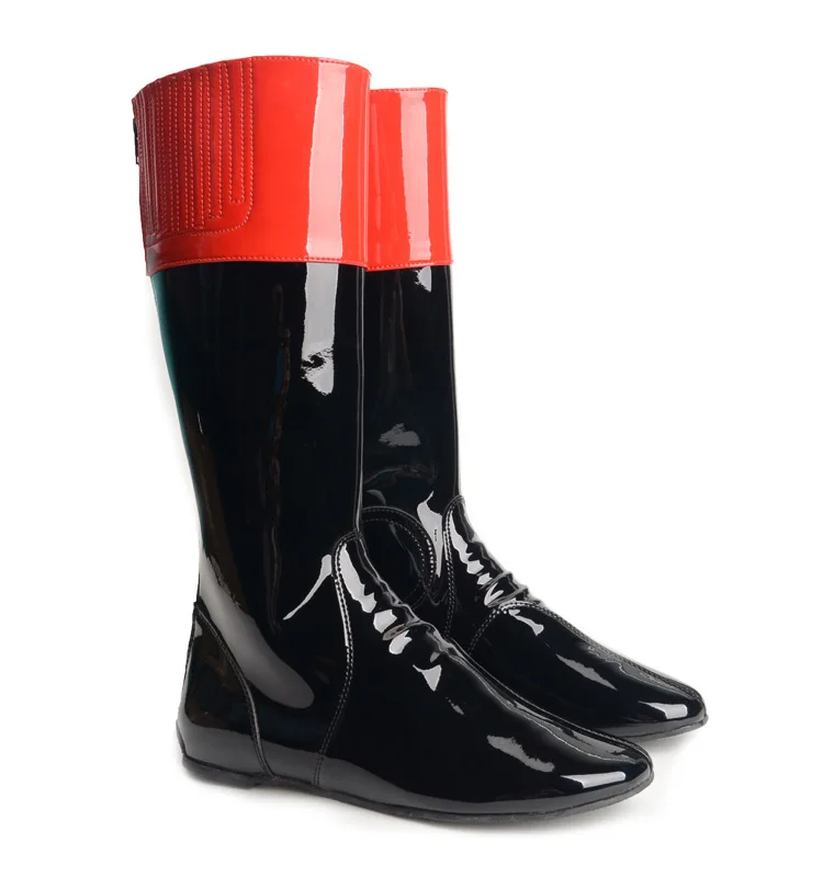 

Gentleman's High-Tube Riding Boots Luminous Leather Racing Boots Equestrian Equipment for Adults And Teenagers