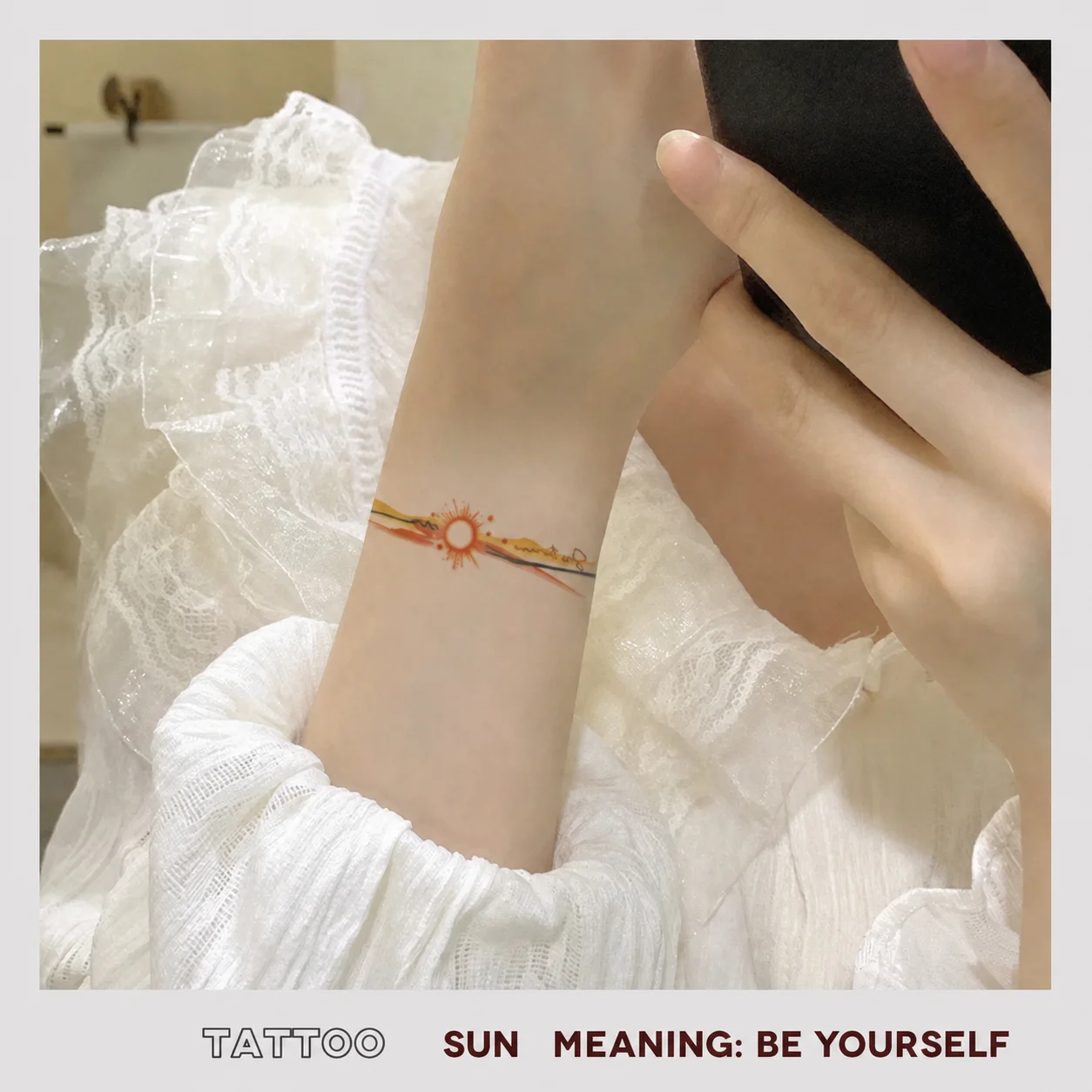 French Design Temporary Tattoos Artistic Temporary Tattoos Body Art Tattoo Stickers Waterproof Wrist Tattoo Stickers For Wrist