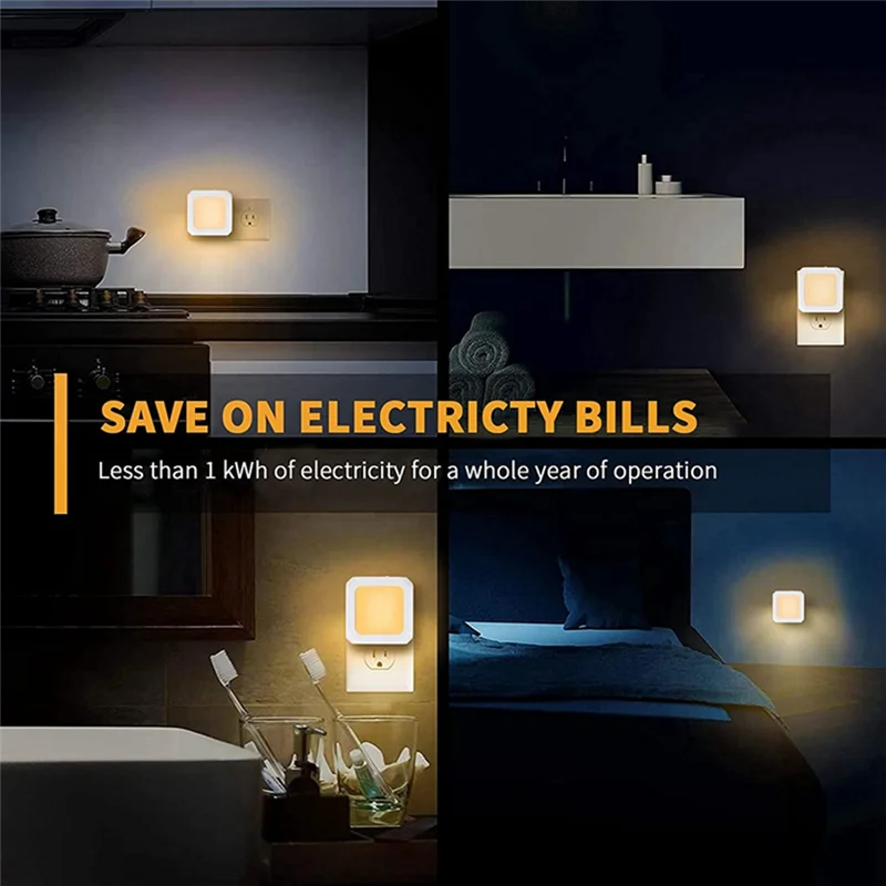 LICE-Lampu Malam LED Terpasang Di Dinding 2 Buah Unit Kontrol Lampu Dapat Diredupkan untuk Rumah Lorong Kamar Tidur Koridor Lampu Malam Stepless Ste