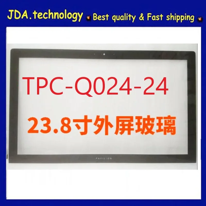 New/org  For HP Pavilion All-in-One PC TPC-Q024-24 Front Glass,only outside glass,Adhesive Tape